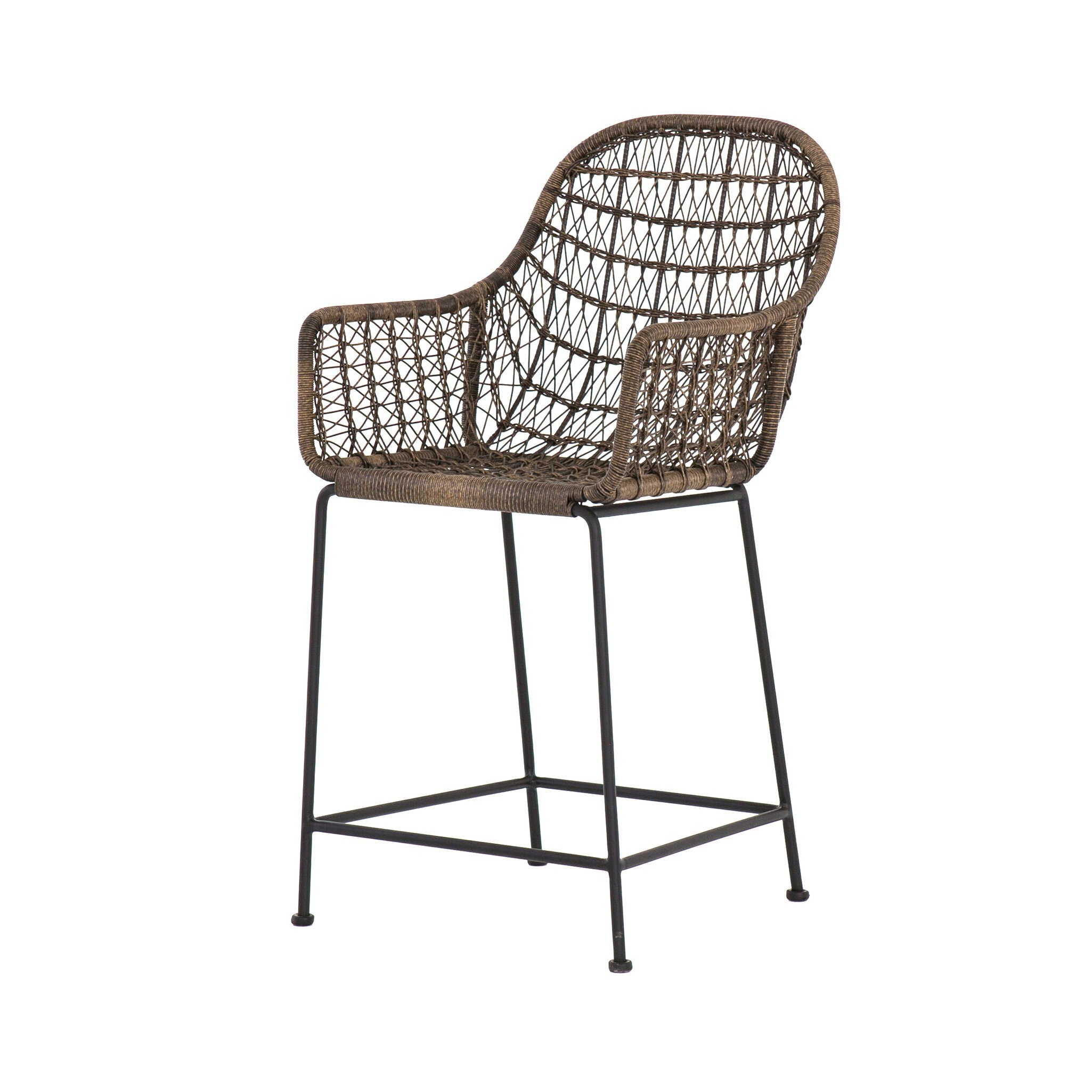 Bandera Outdoor Bar + Counter Stool - Natural Black - Image 0
