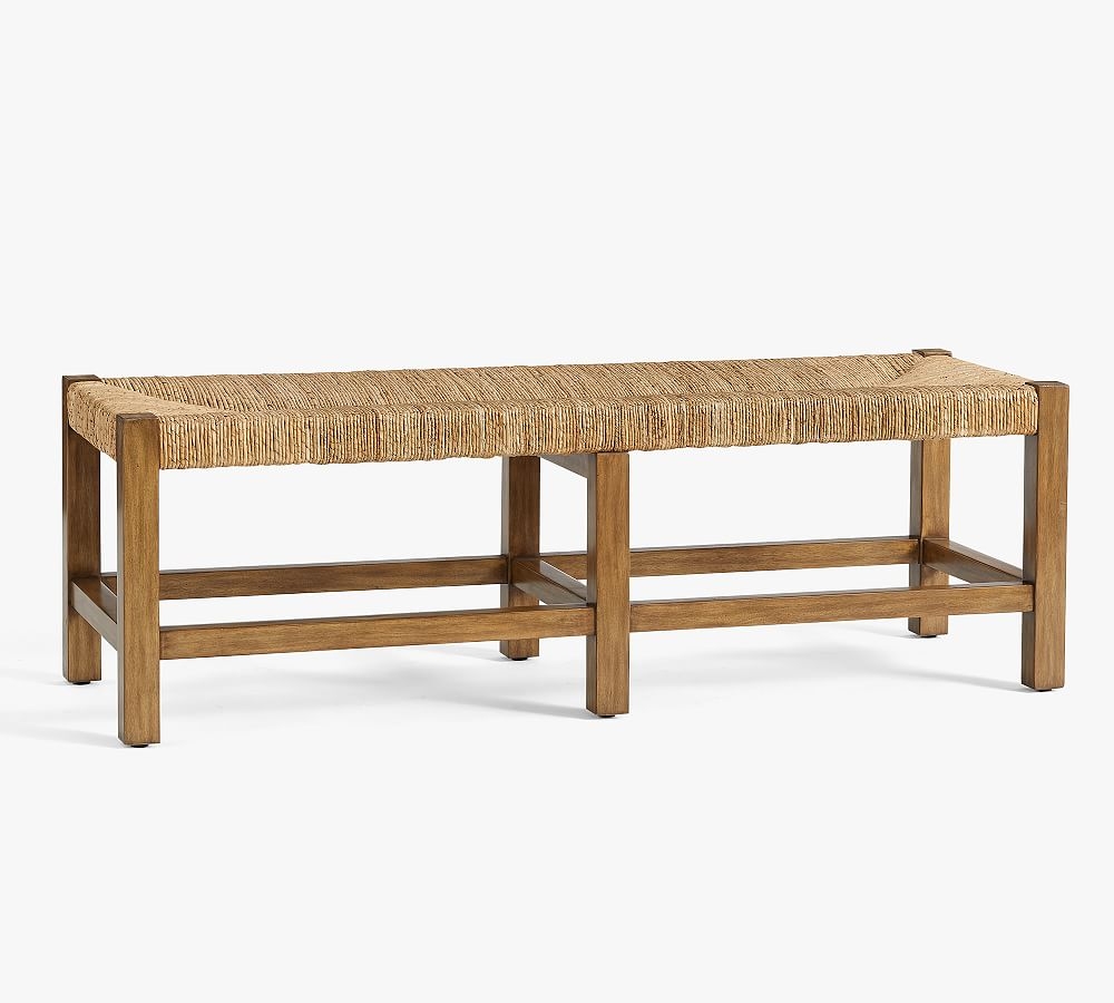 Malibu Woven Backless Bench, Honey - Image 0
