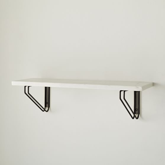 Linear Shelf, White Marble, 2 Feet - Image 0