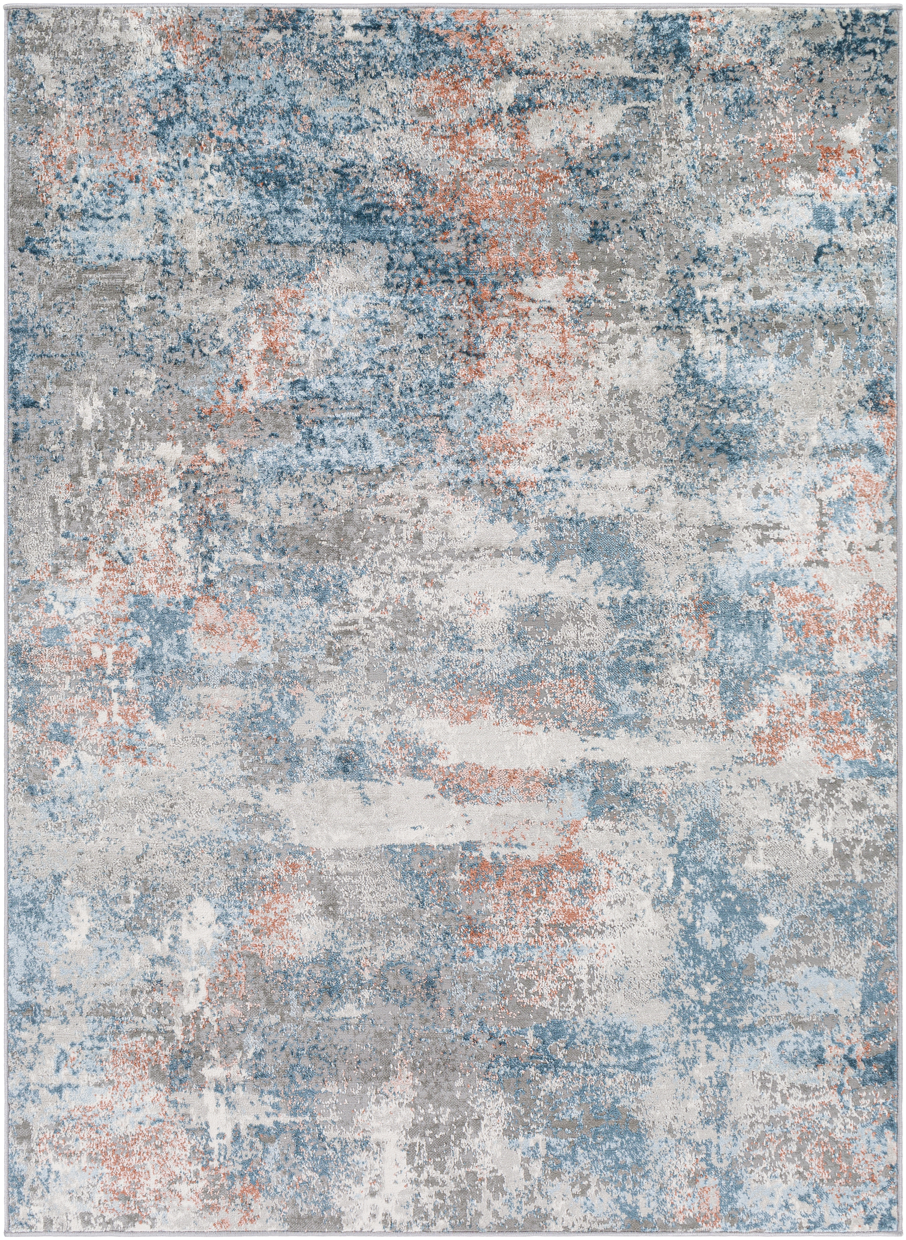 Enfield Gray Indoor 8'10" x 12' Machine Woven Rug - Image 0