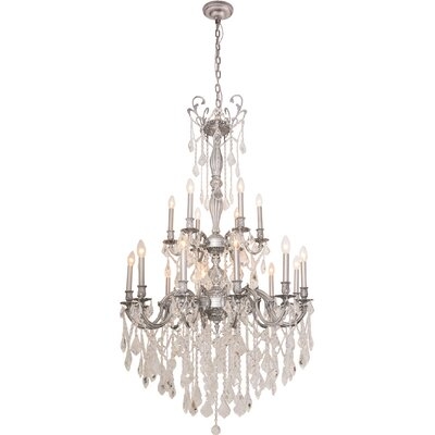 Angola 18-Light Candle Style Tiered Chandelier - Image 0