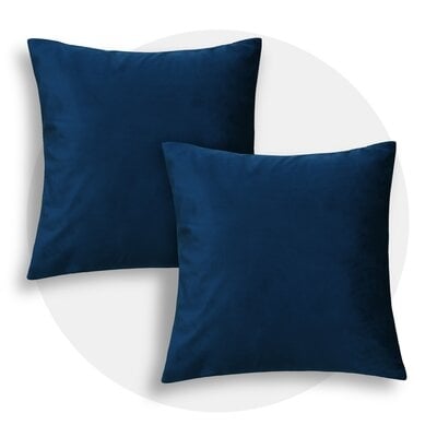 Nicoletti Square Velvet Pillow Cover (set of 2) - Image 0