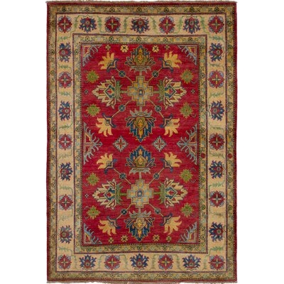 One-of-a-Kind Noriko Hand-Knotted Red/Brown 4'10" x 7'2" Wool Area Rug - Image 0