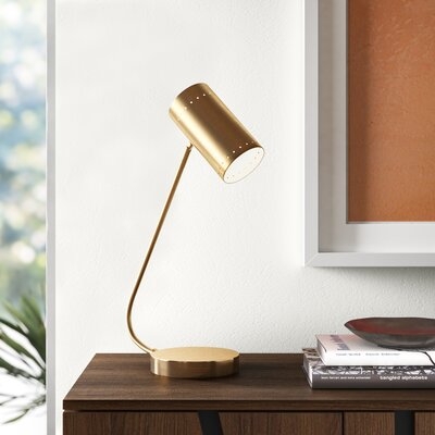 Darby 22.5" Polished Gold Desk Lamp - Image 0