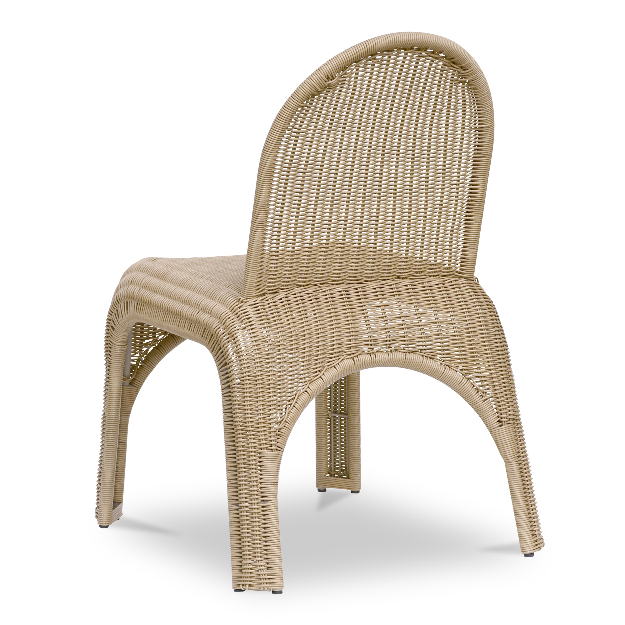 Kendall Outdoor Dining Chair Natural-Set of Two - Image 2