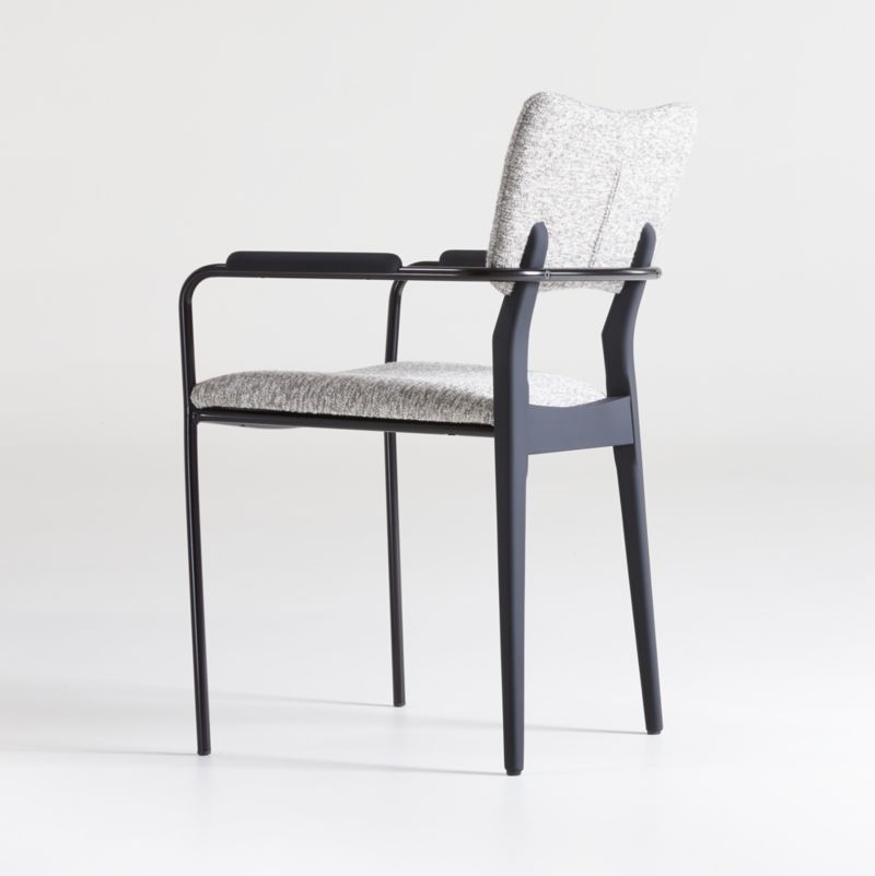 Klee Grey Bouclé Dining Chair - Image 2