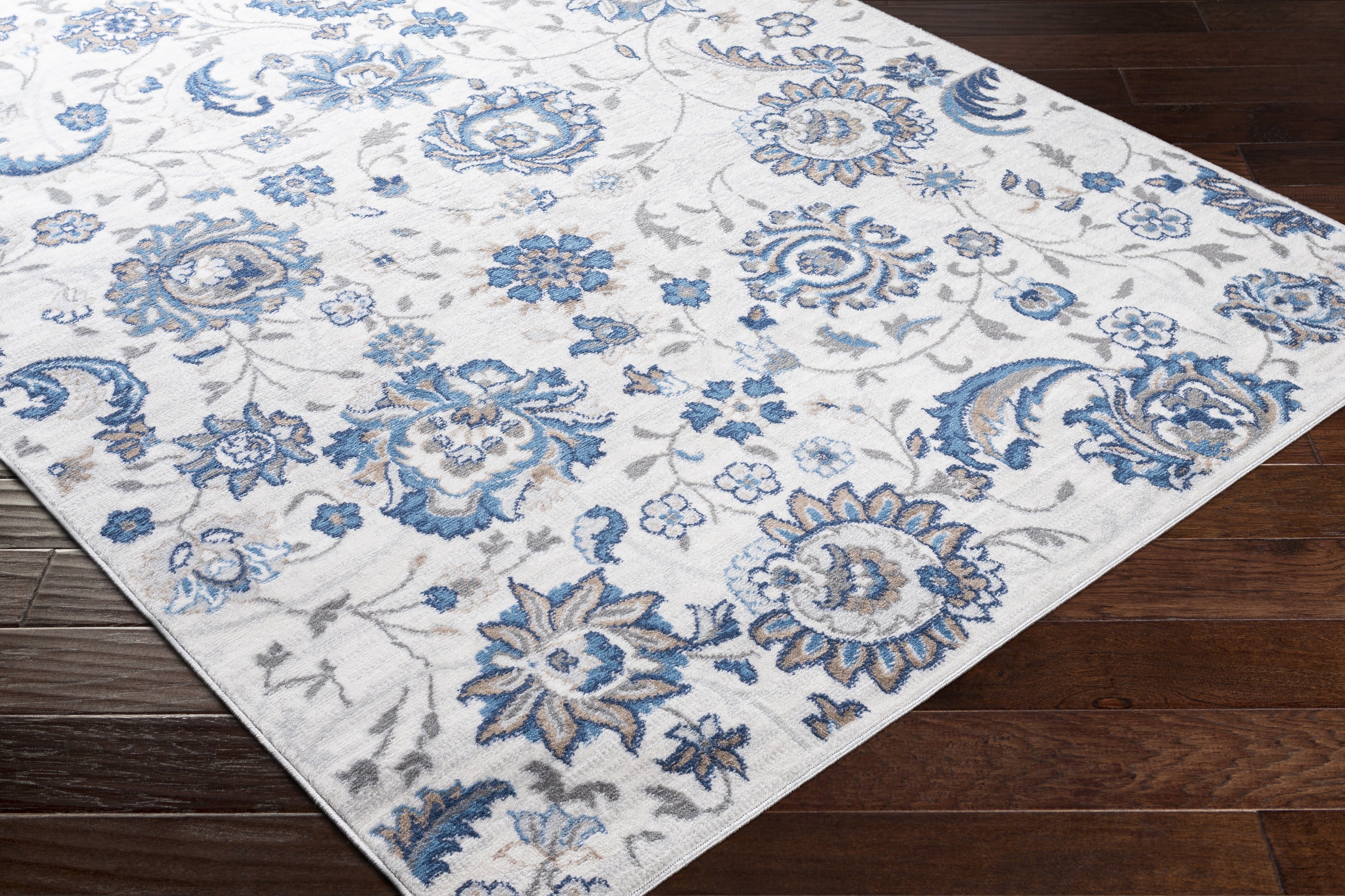 Cesar Gray Indoor 5'3" x 7' Machine Woven Rug - Image 6