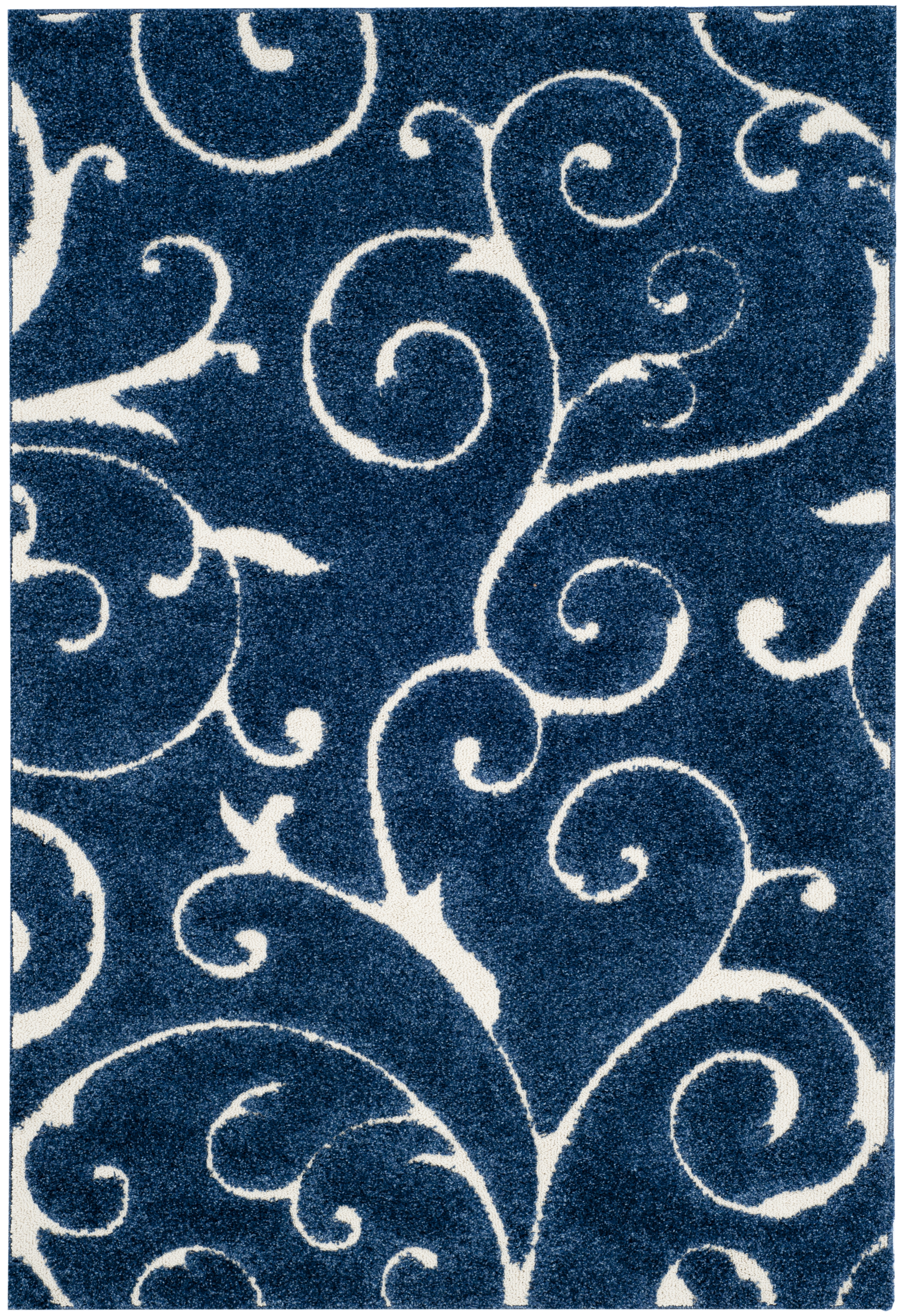 Arlo Home Woven Area Rug, SG455-6511, Dark Blue/Cream,  5' 3" X 7' 6" - Image 0