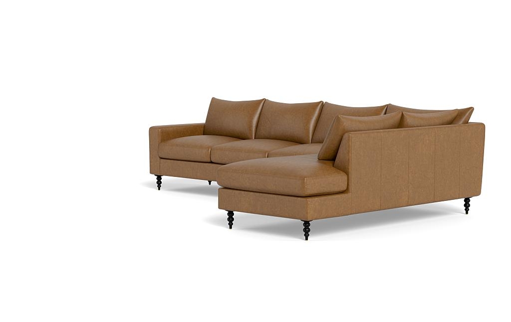 Sloan Leather 4-Seat Right Bumper Sectional - Image 2