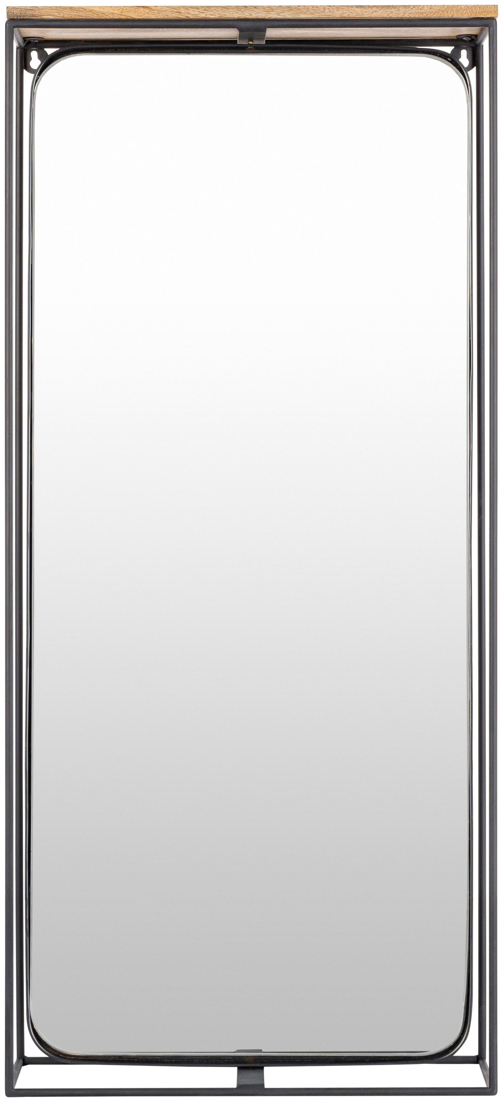 Obsidian Black 37"H x 19"W x 5"D Accent Mirror - Image 0