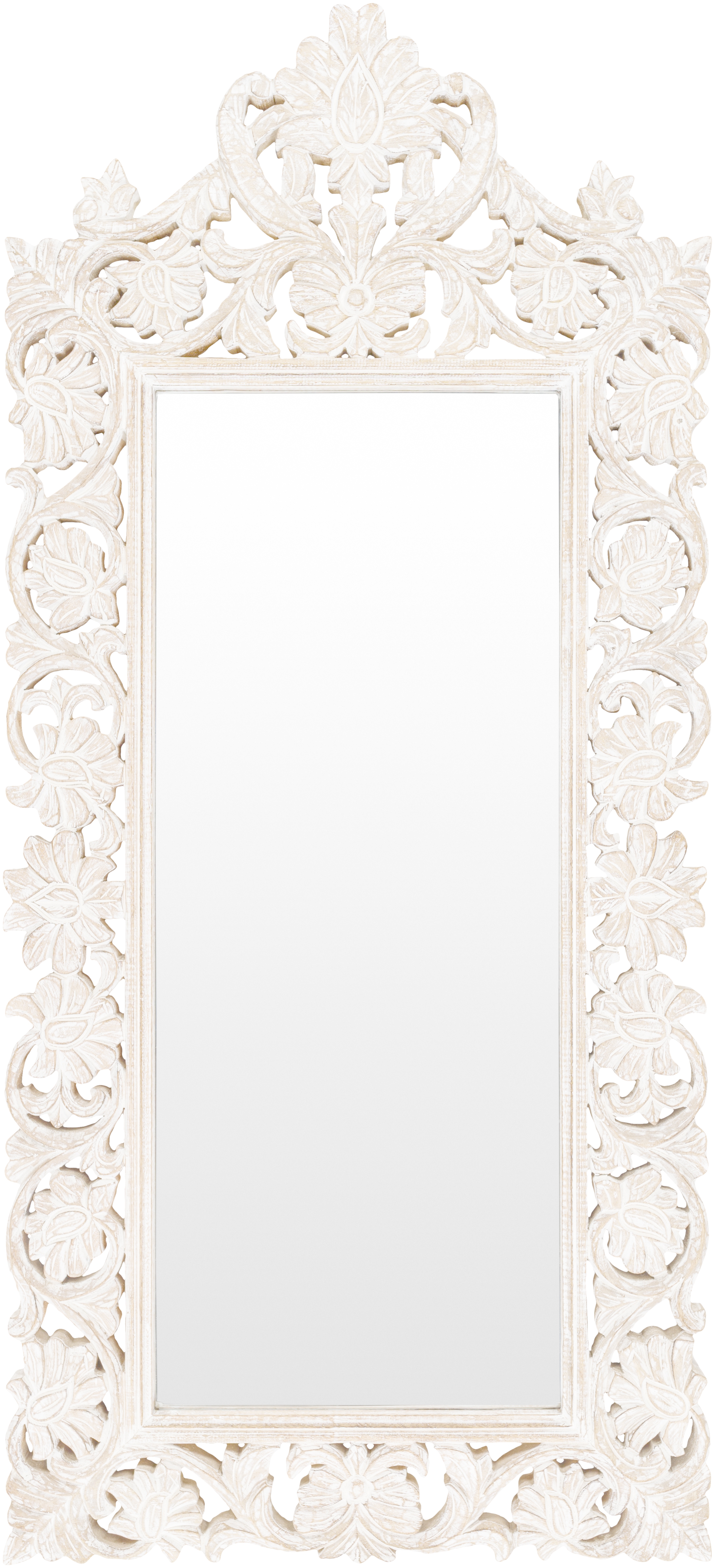 Naomi White 53"H x 24"W x 2"D Accent Mirror - Image 0