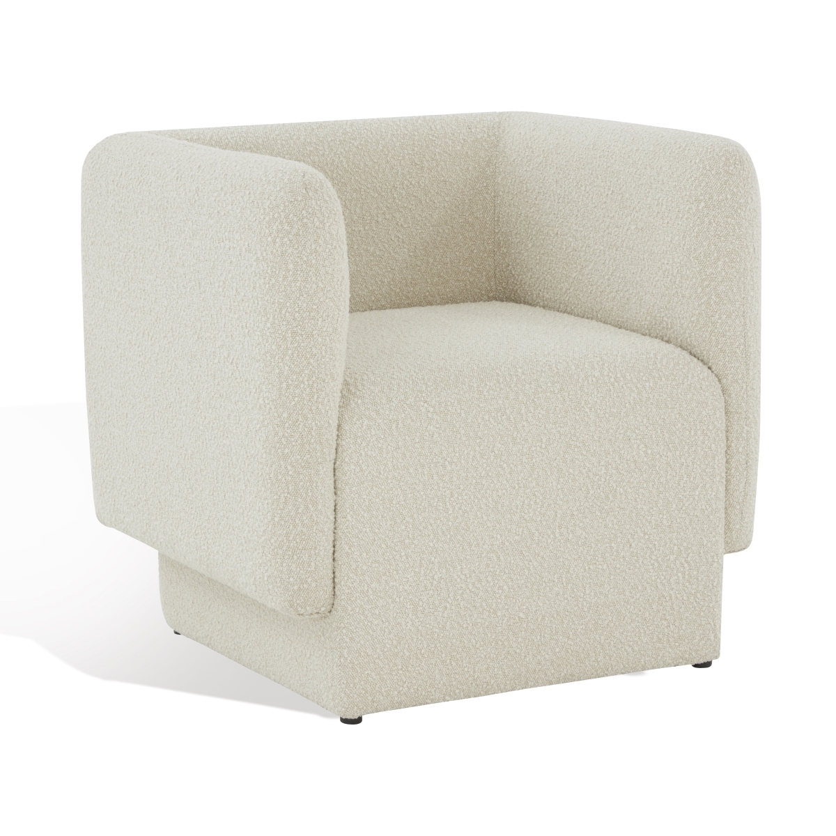 Nene Boucle Barrel Back Chair - Creme - Image 2