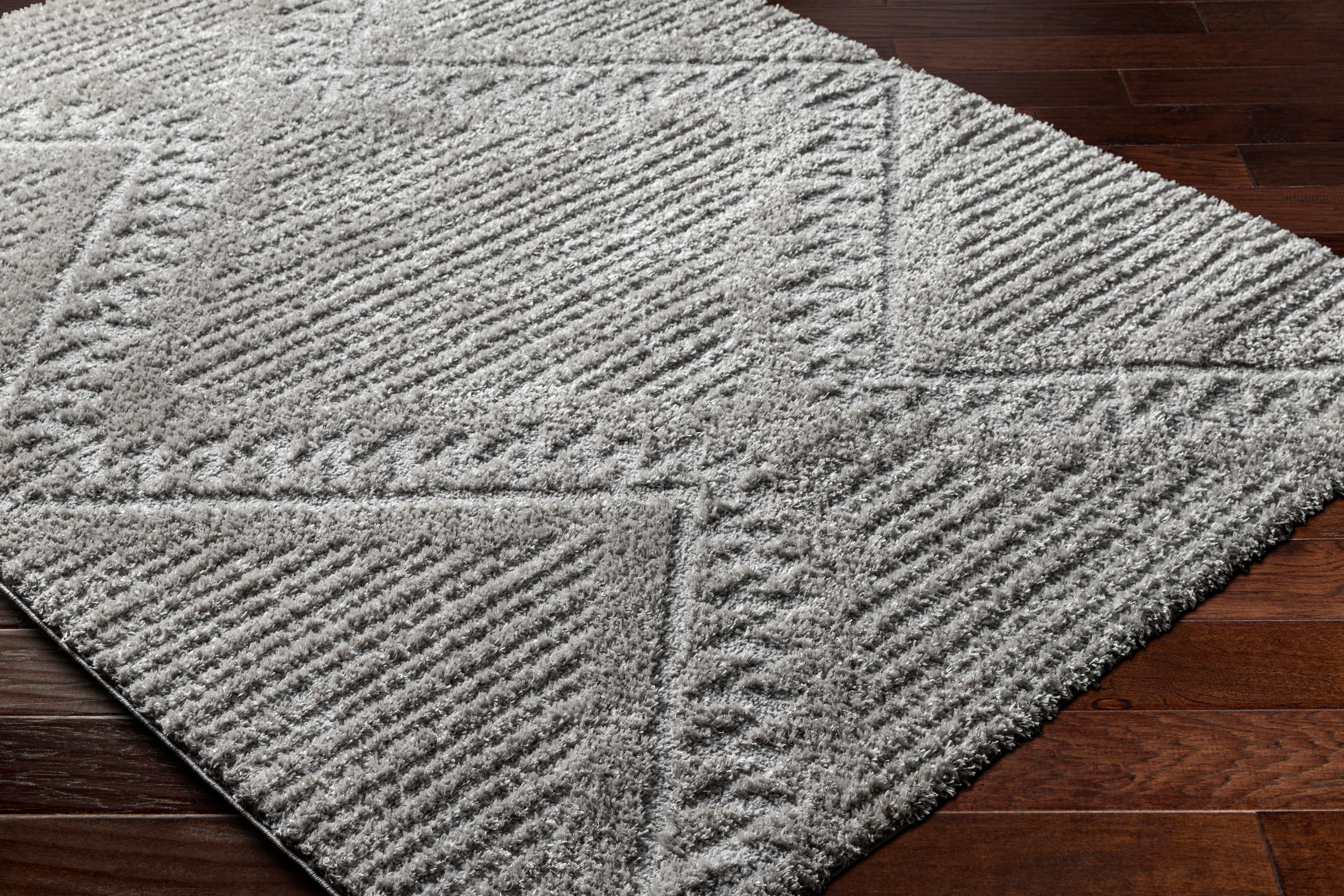Nomadic Gray Indoor 7'10" x 10' Machine Woven Rug - Image 2