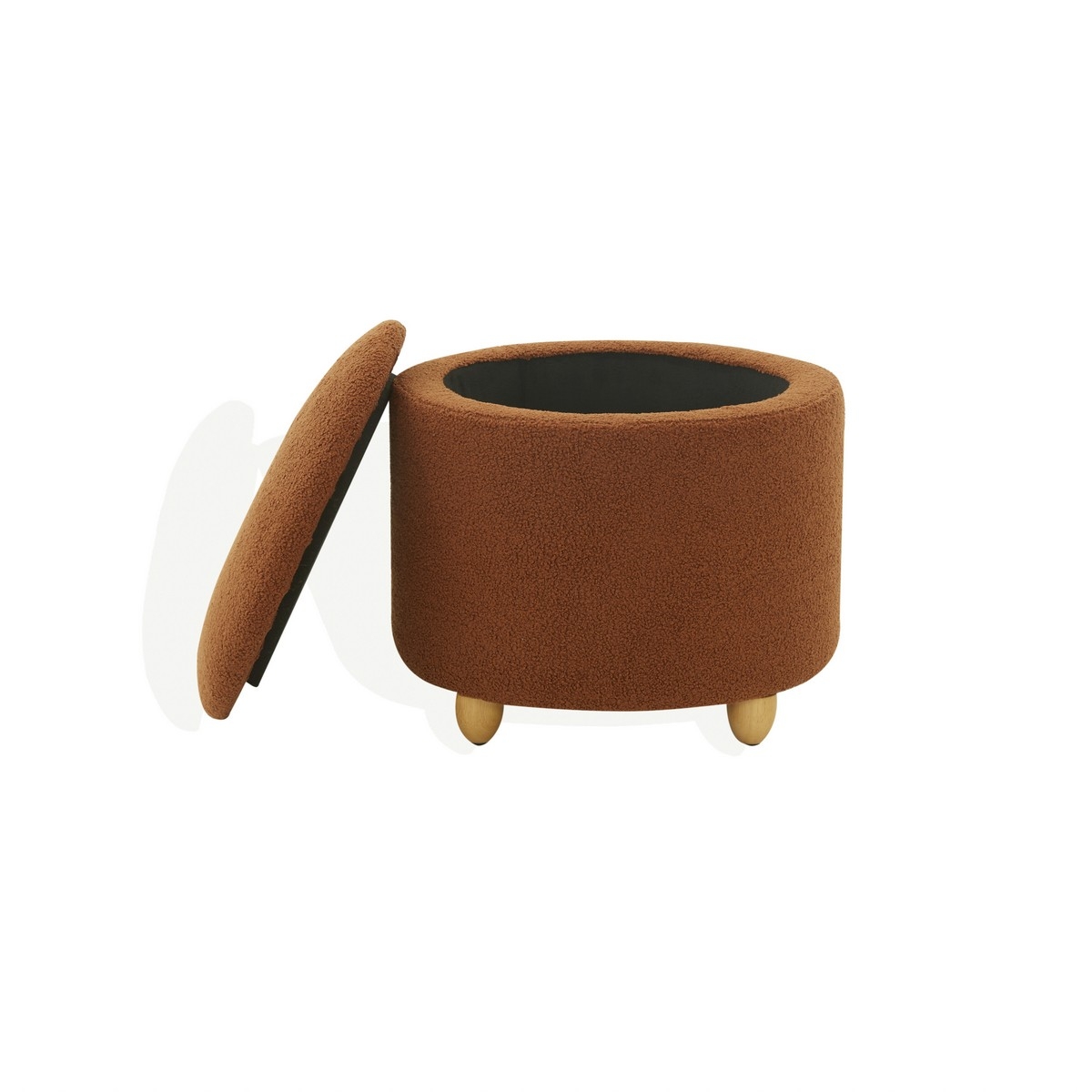 Mariabella Storage Ottoman - Rust / Natural - Image 2