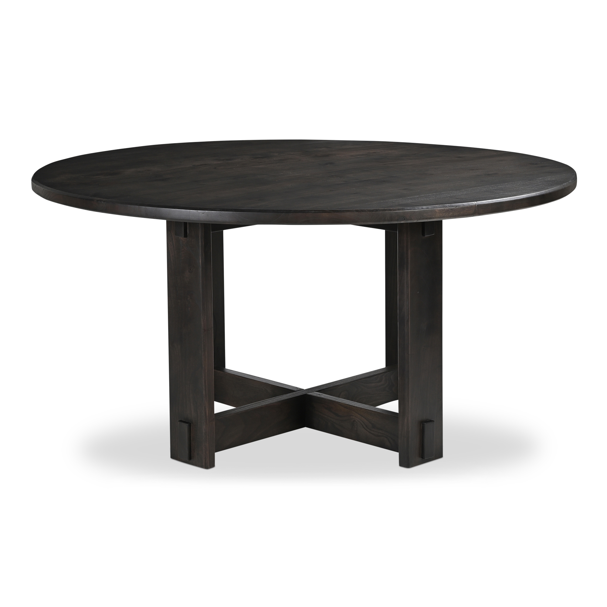 Glenn Round Dining Table Dark Brown - Image 0