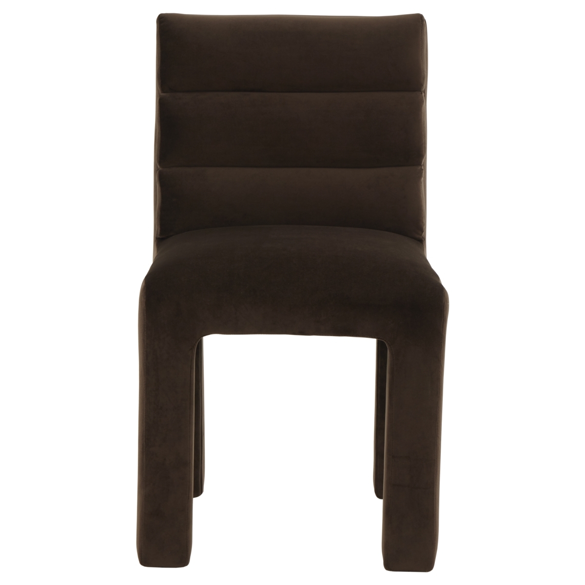 Pietro Tufted Dining Chiar - Dark Brown - Image 0