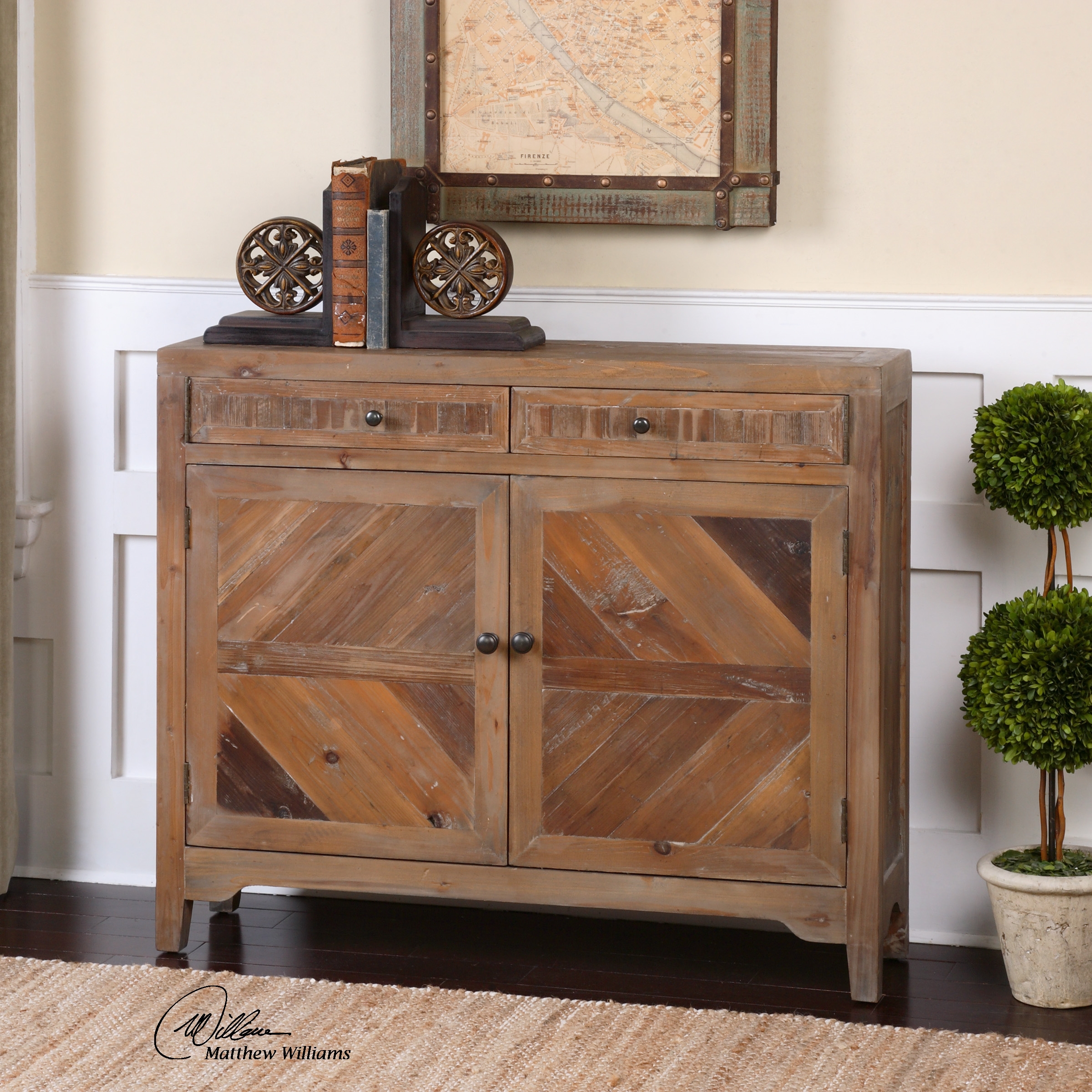 Hesperos Reclaimed Wood Console Cabinet - Image 0