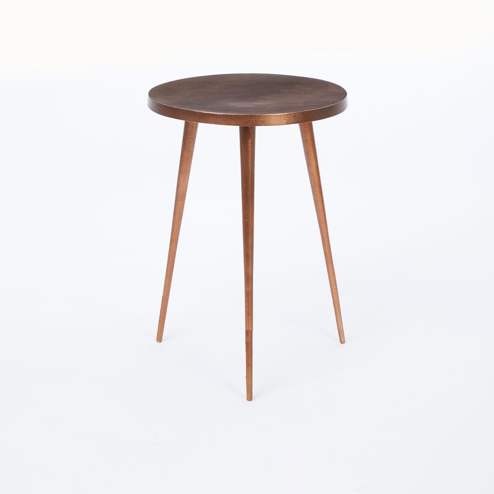 Casted 15" Side Table, Copper - Image 0