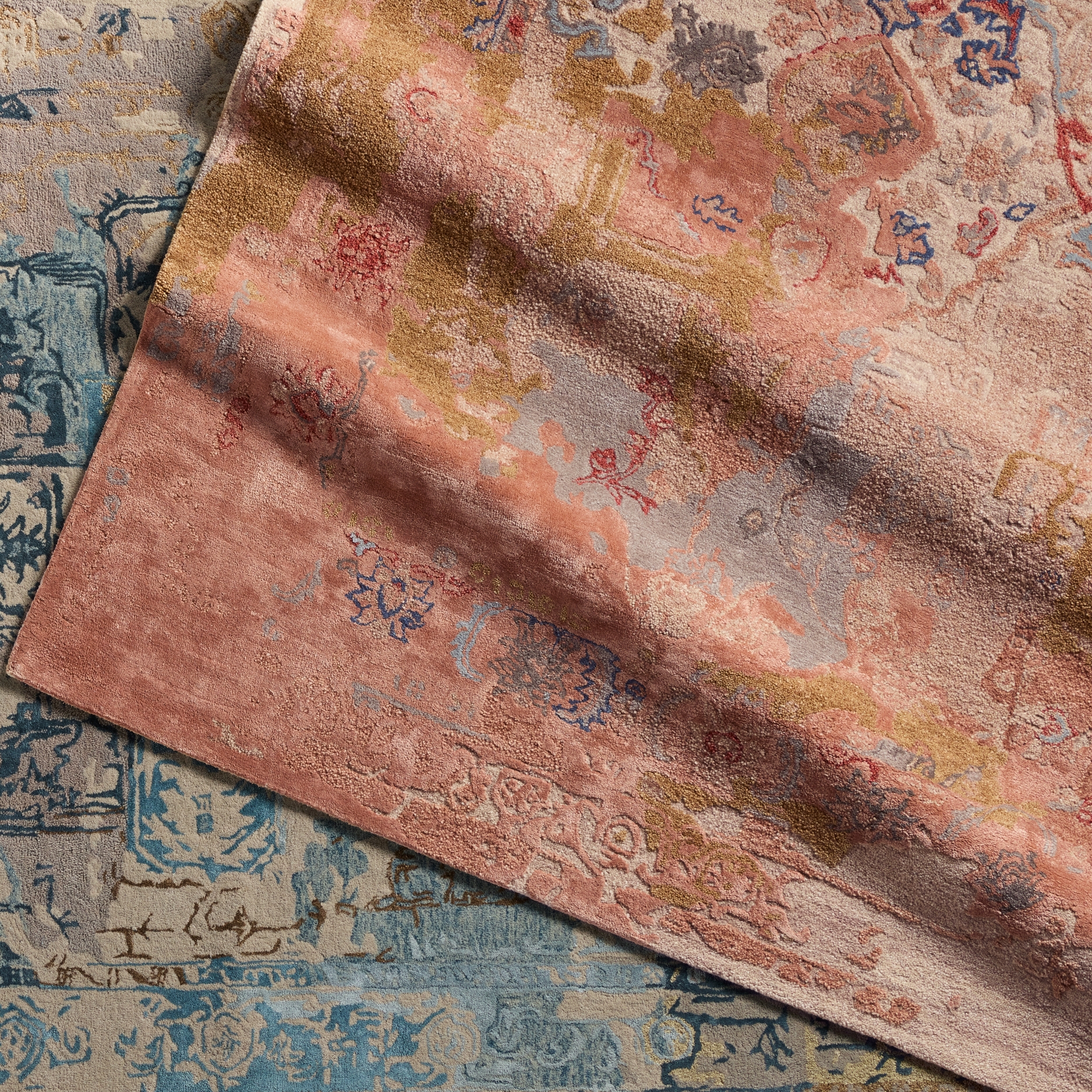 Sandia Handmade Medallion Pink/ Light Taupe Area Rug (6'X9') - Image 5