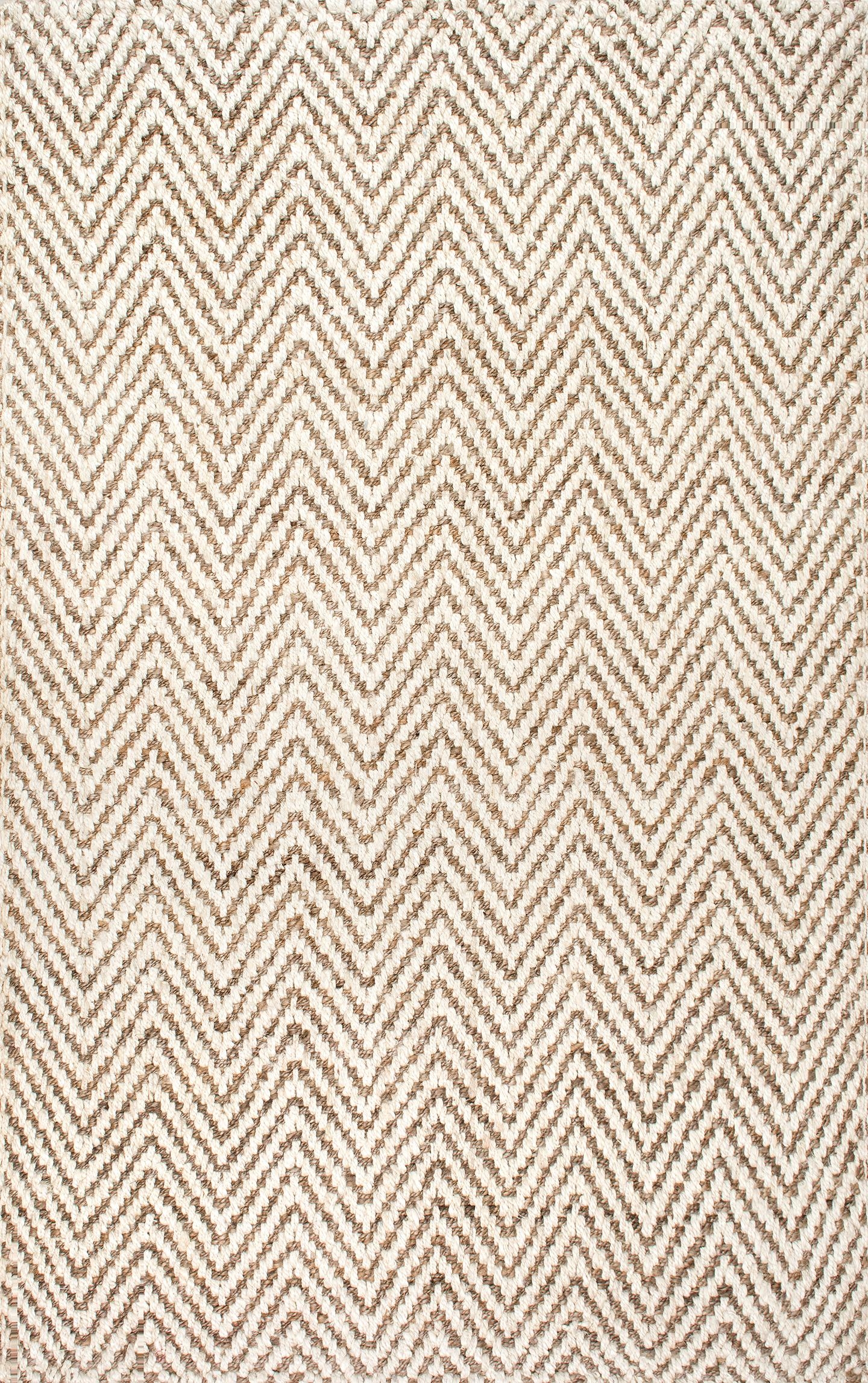 Vania Chevron Jute Area Rug - Image 2
