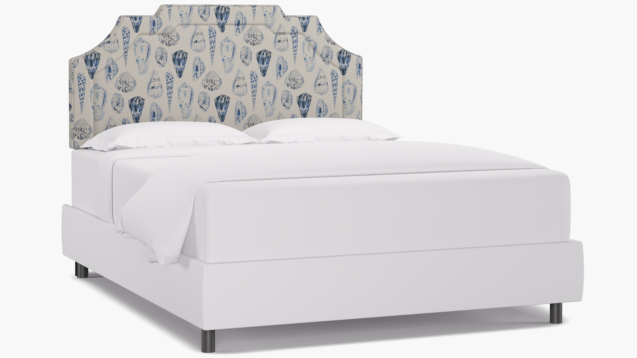 Art Deco Headboard, Porcelain Coquina, Queen - Image 0