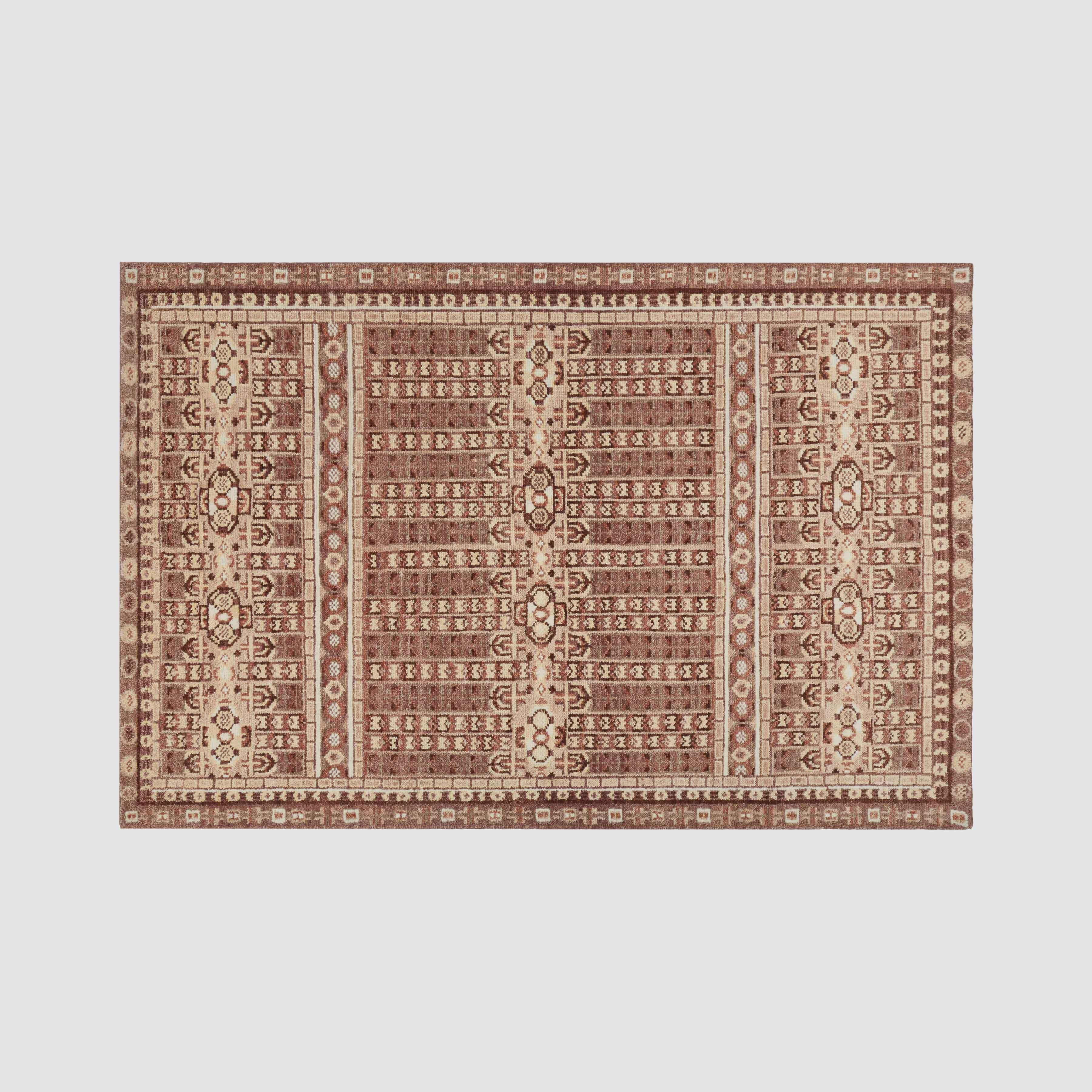 The Citizenry Vahini Hand-Knotted Area Rug | 6' x 9' | Currant Crush - Image 3