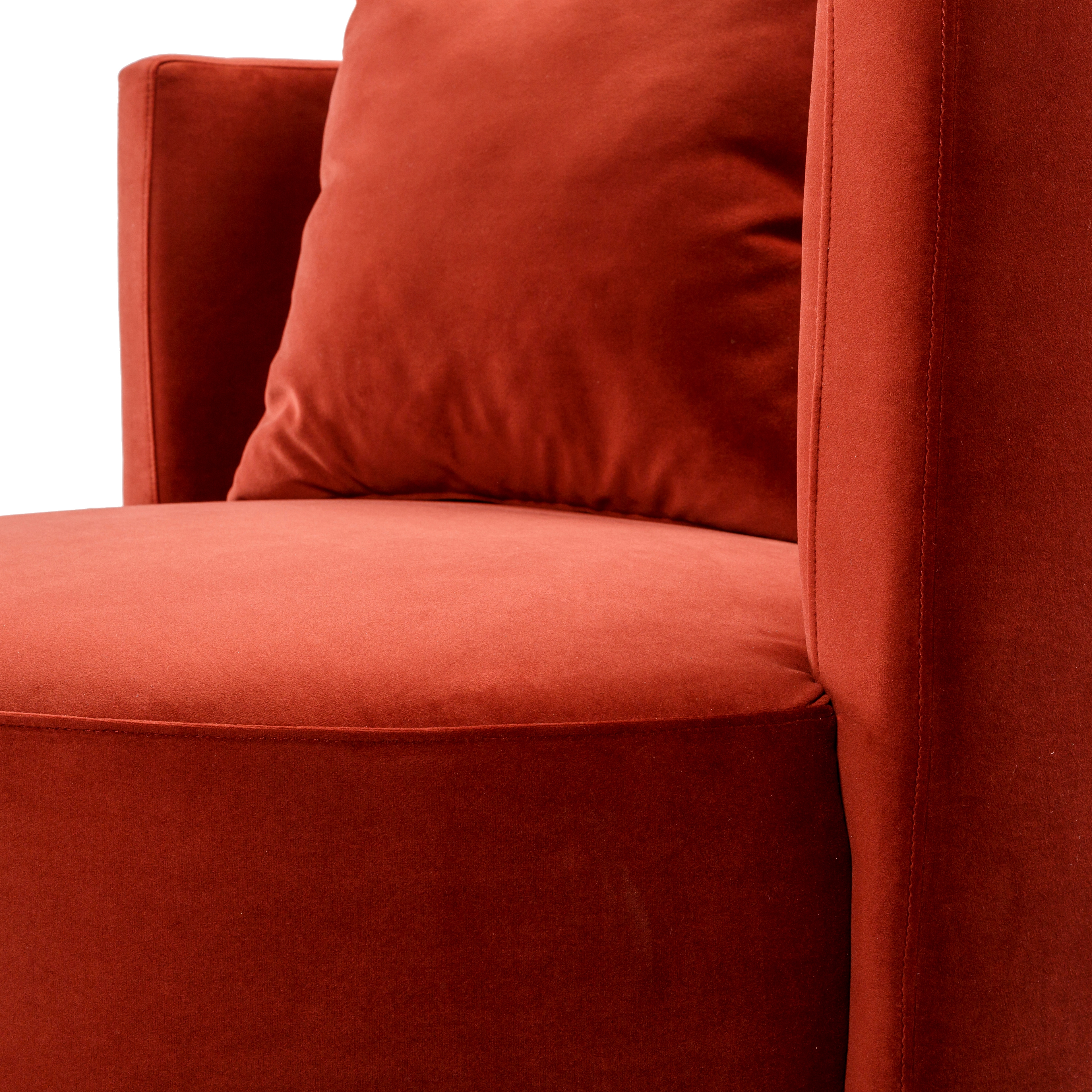 Lorient Polyester 29"H x 34"W x 35"D Swivel Chair - Image 3