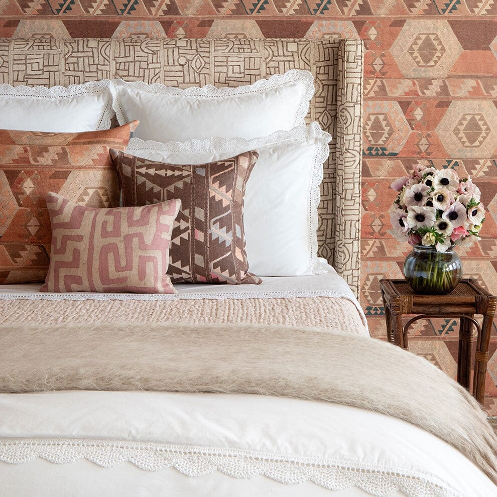 White Meena Percale Duvet Cover by St. Frank | King/Cal King | Cotton - Image 0