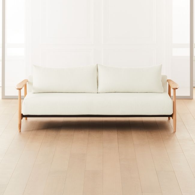 Una Ivory Boucle Sleeper Sofa - Image 0
