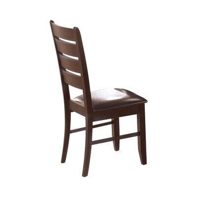 Donovan Ladder Back Side Chair in Cappuccino - Image 0