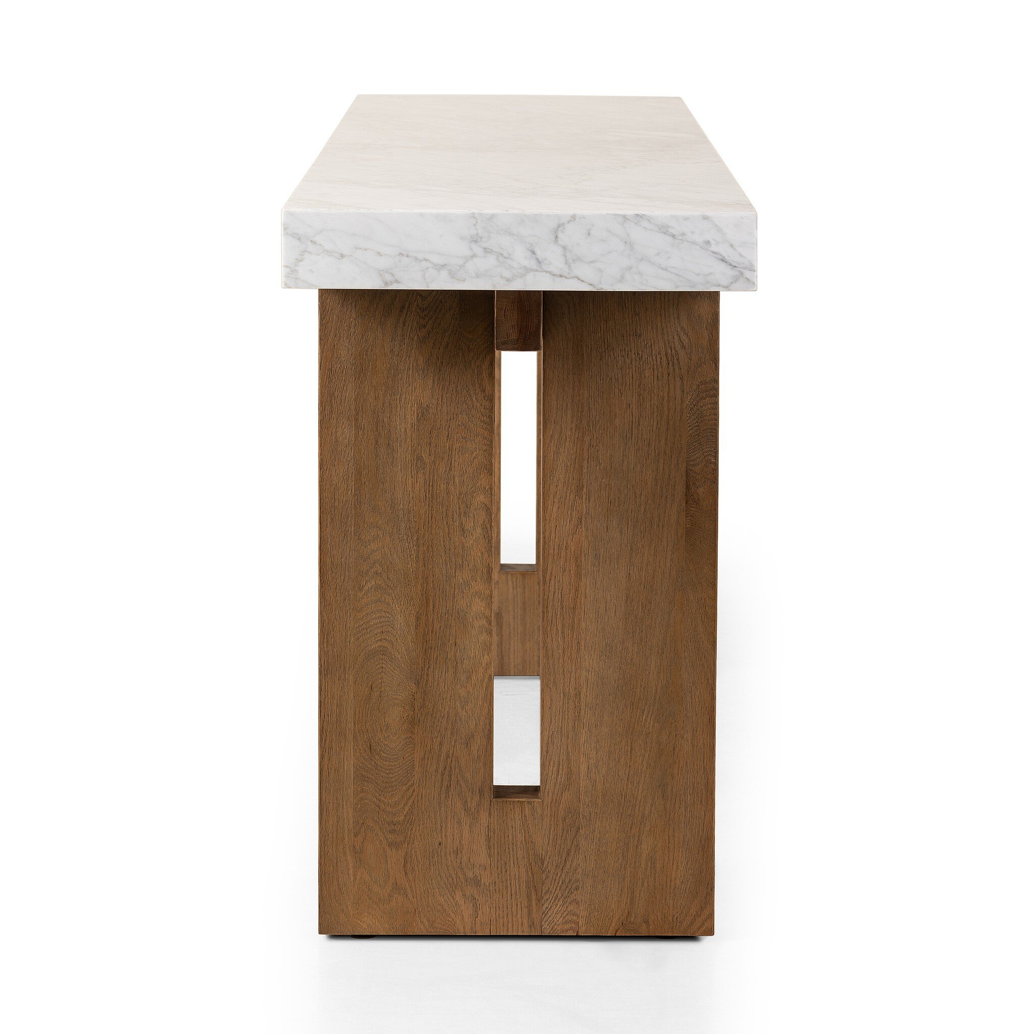 Olympia Console Table - White Carrara Marble - Image 3