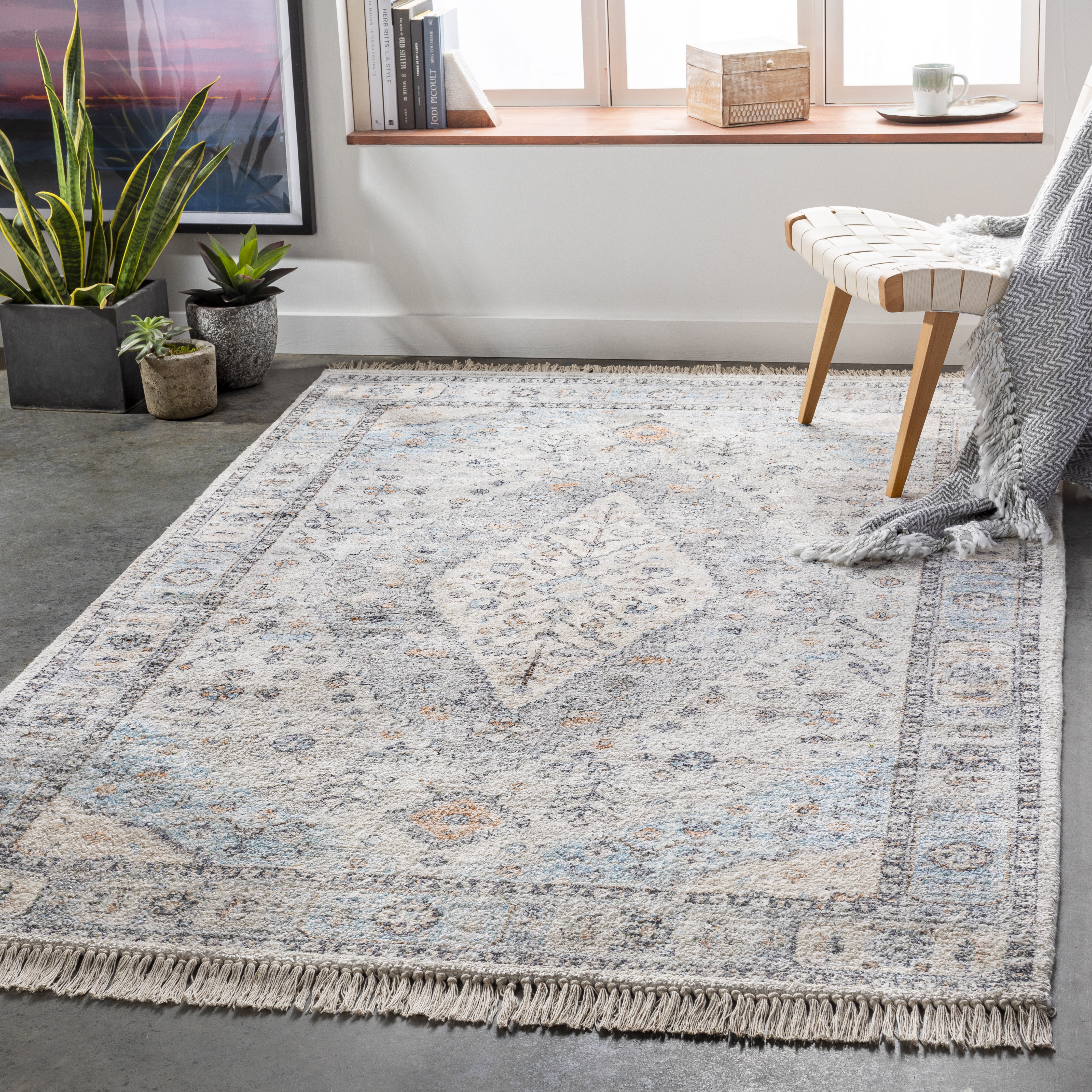 Sivas Beige Indoor 8'6" x 12' Handmade Rug - Image 1