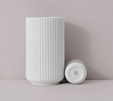 Lyngby White Porcelain Vases, XL - Image 1