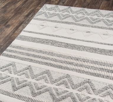 Milada Recycled Material Rug, 8'9 x 11'9", Gray - Image 3