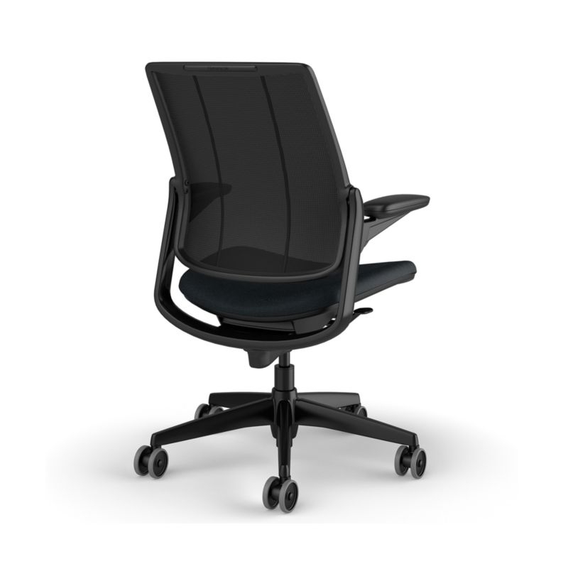 Humanscale ® Smart Ocean Blue Wool Office Chair - Image 3