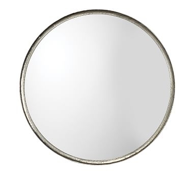 Capital Round Mirror, Silver, 36" - Image 0