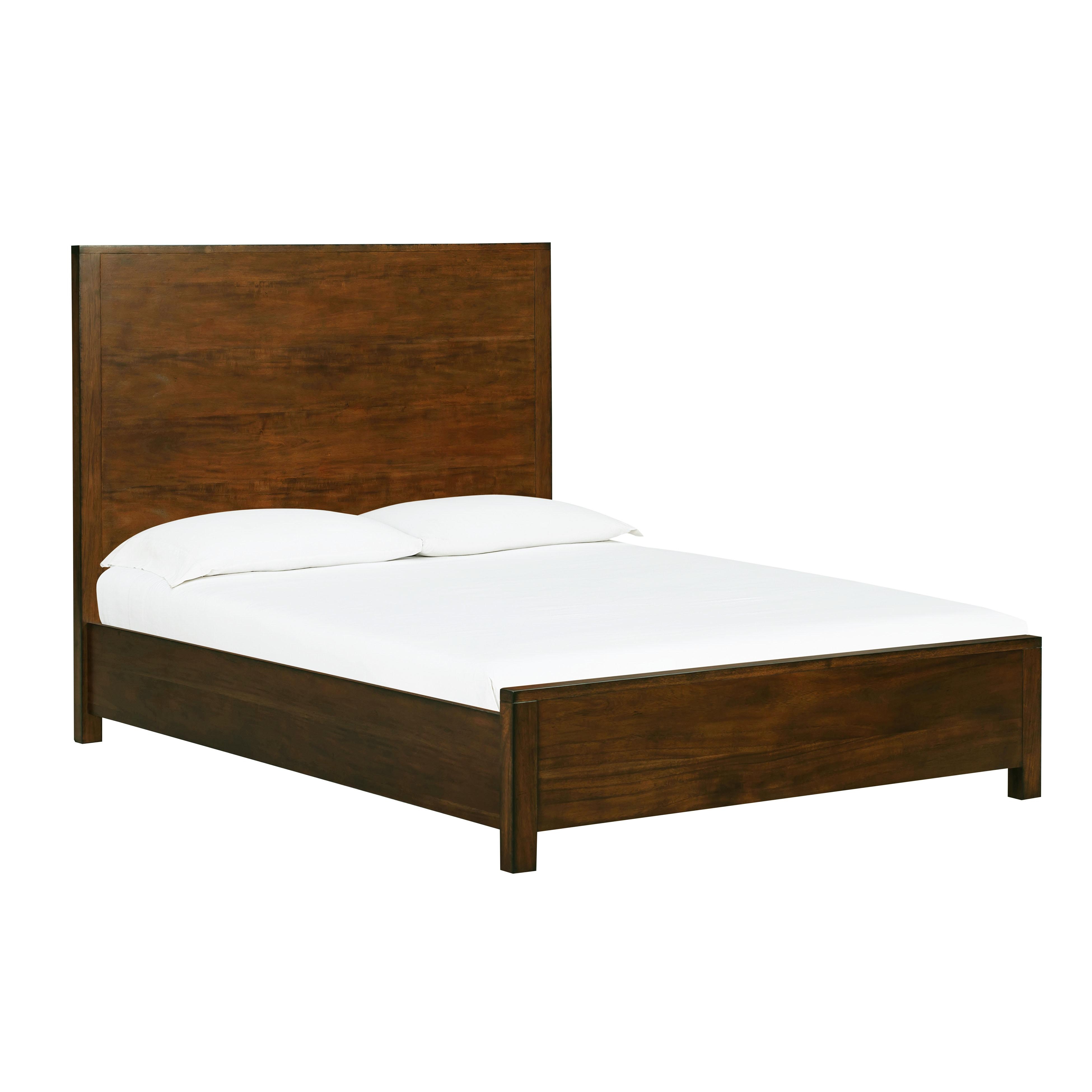 Zoey Vintage Umber Wooden King Bed - Image 0