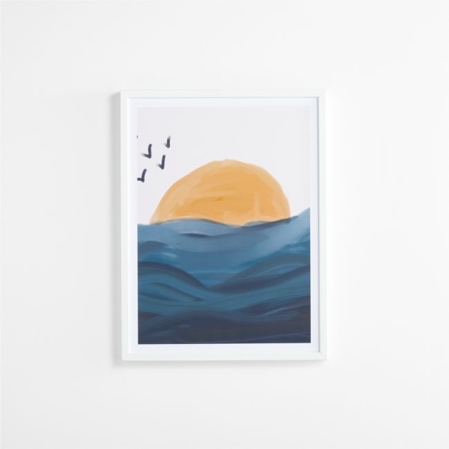 Smooth Wave Framed Wall Art Print - Image 0