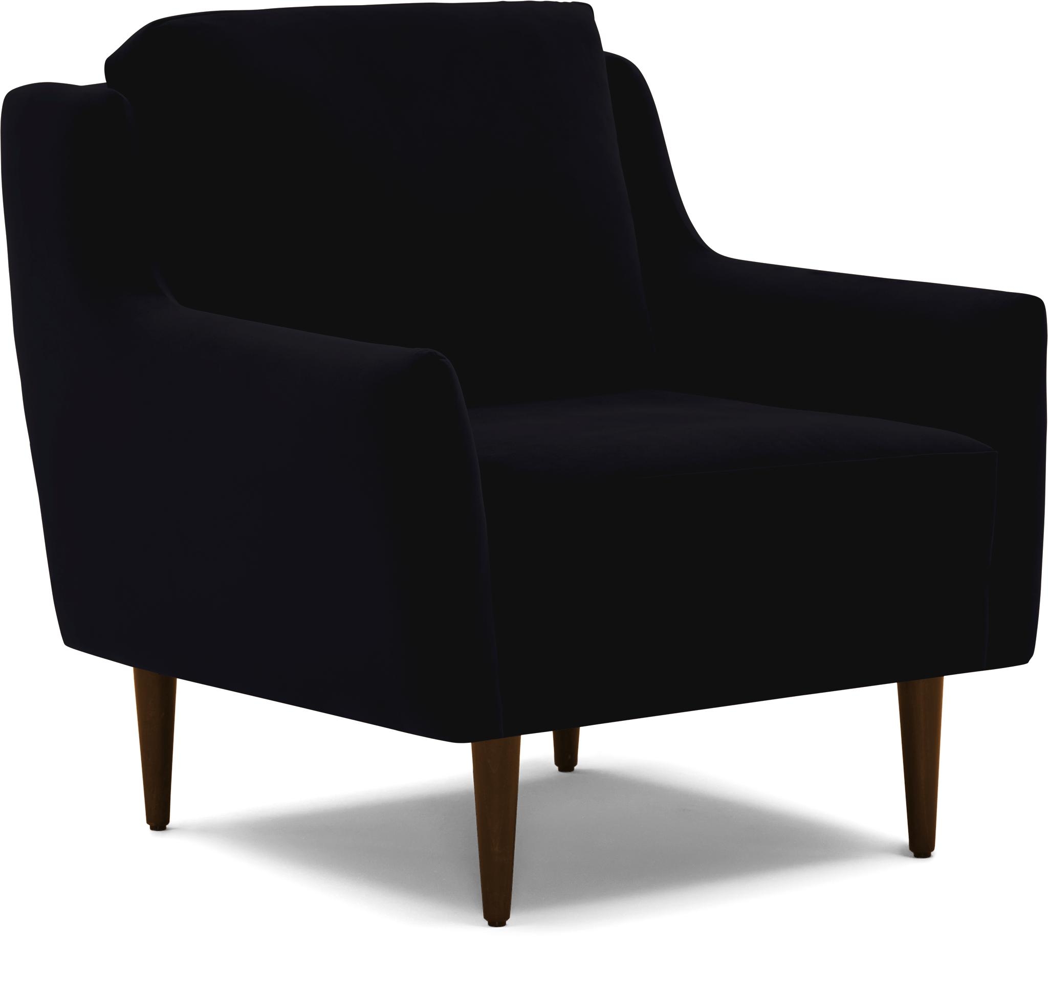 Black Bell Mid Century Modern Chair - Royale Gunmetal - Mocha - Image 1