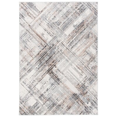 Shivan 105 Area Rug In Ivory / Grey - Image 0