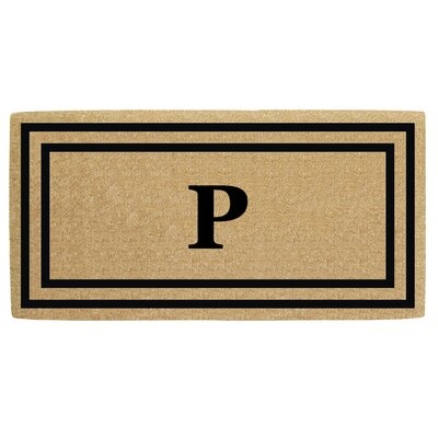 McClain Thin Double Picture Frame Heavy Duty Outdoor Door Mat