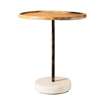 Kelsye Natural And Black Accent Table - Image 0