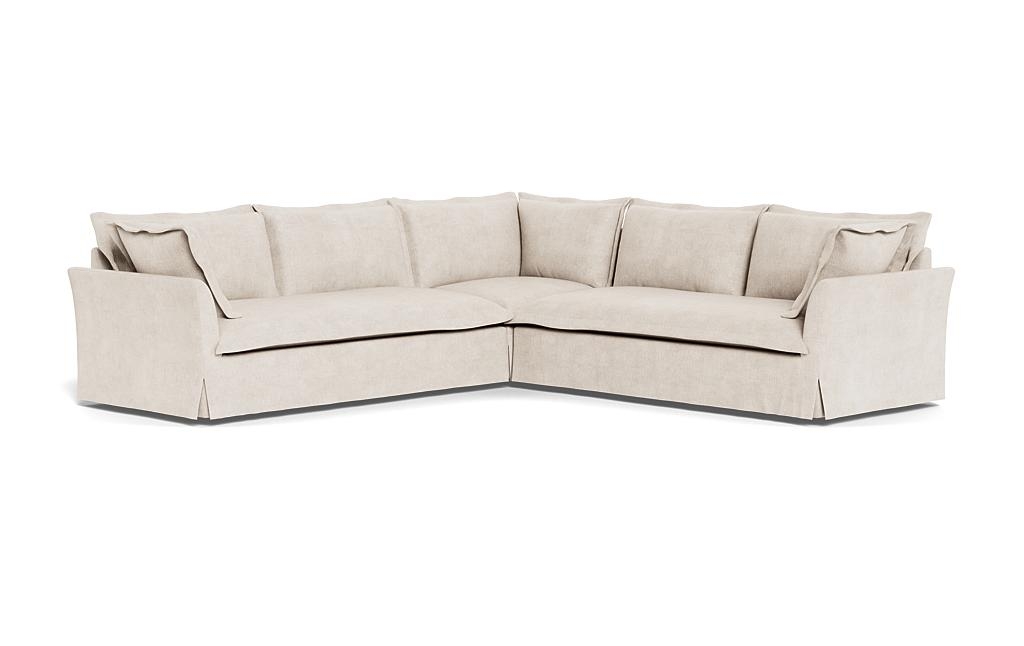 Skylar Slipcovered Corner 4-Seat Sectional Sofa - Image 1