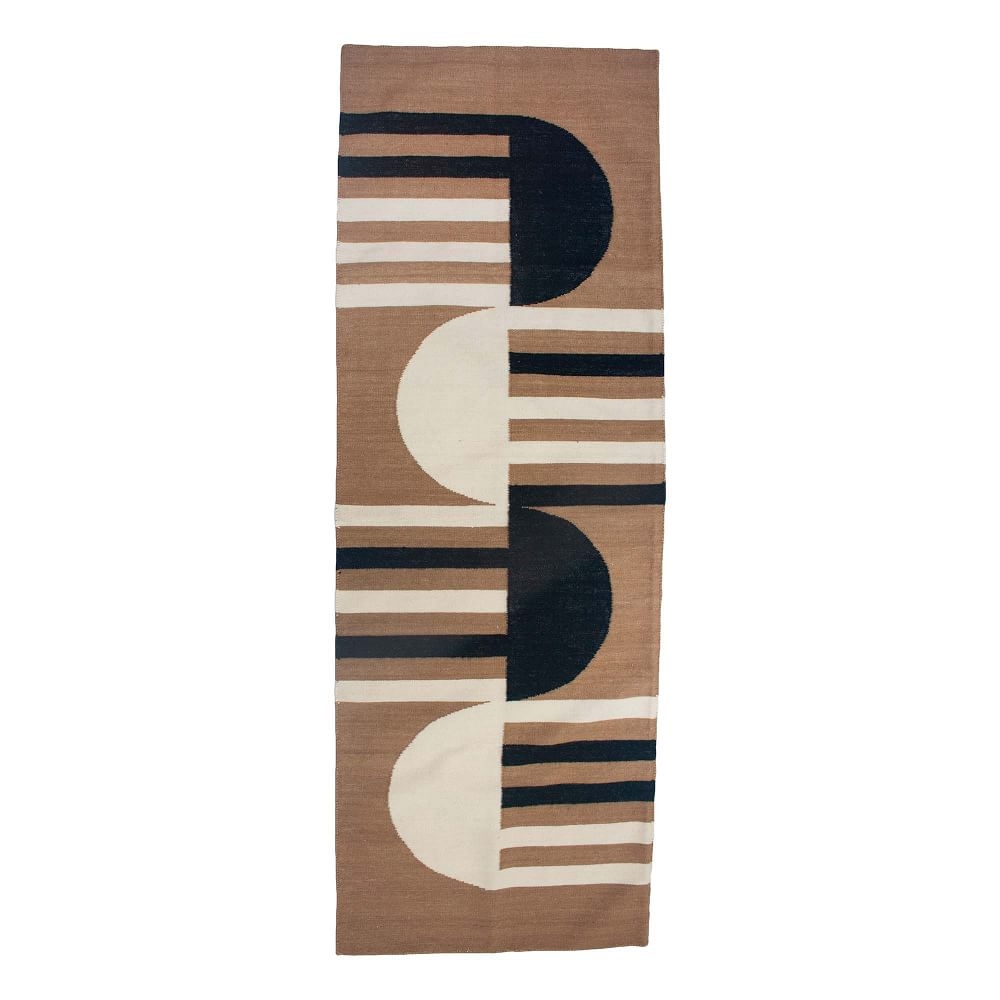 Luna Mod Rug Hand, Woven Black Rug - Image 0