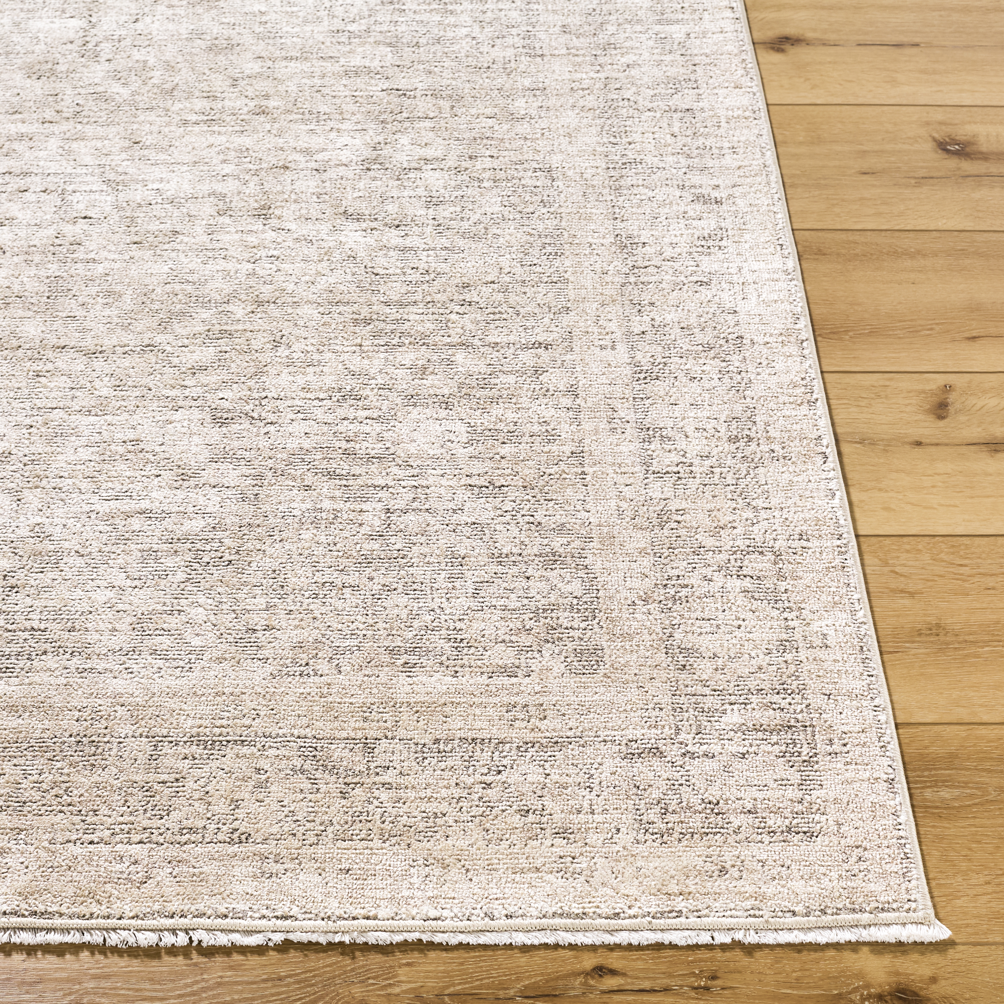 Maria Elena White Indoor 6'7" x 6'7" Machine Woven Rug - Image 2