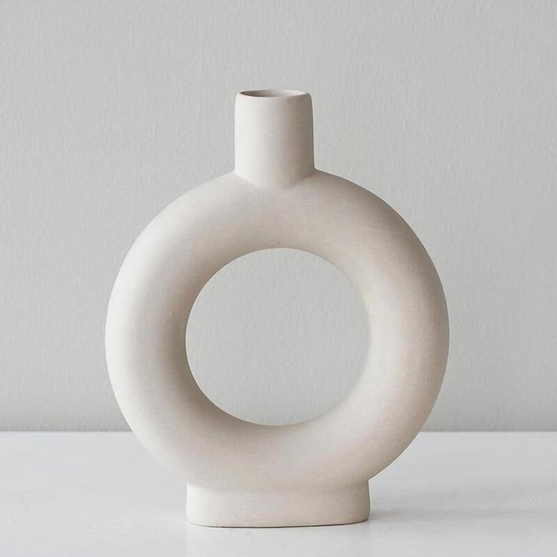 Roderick Ceramic Minimalist Vase, Minimalist Bisque, Handmade Ceramic Vase - Image 0