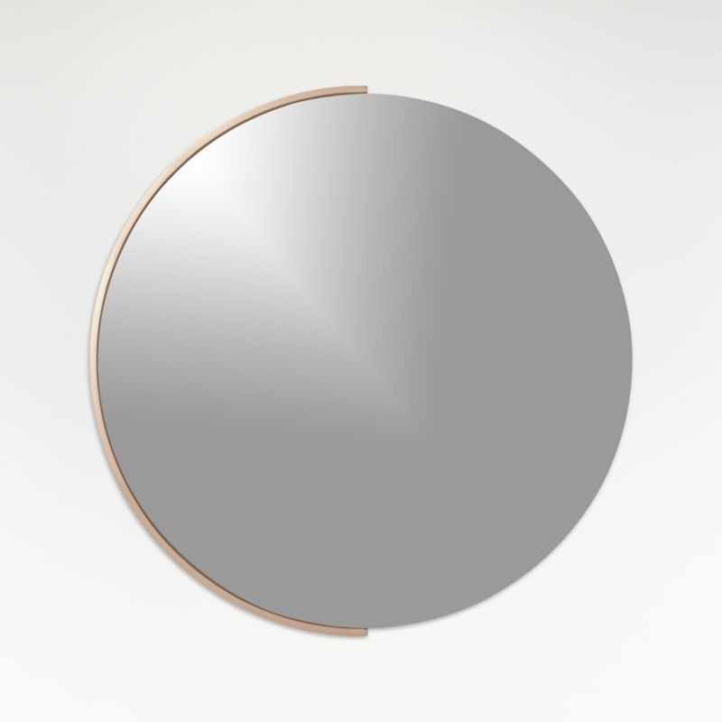 Gerald Small Round Rose Gold Wall Mirror - Image 4