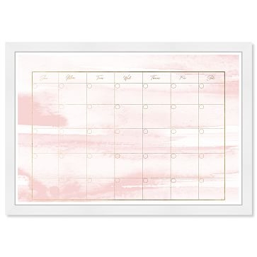 Watercolor Blush Calendar Dry Erase Board, Wall Art, 18x26x0.5 - Image 2