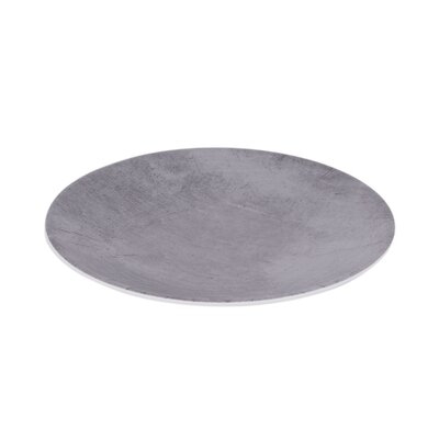 Round Plate, 8 1/2" Dia. X 1" H., Denali, Cement - Image 0