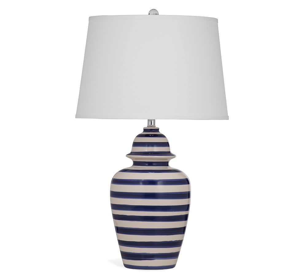 Cody Ceramic Table Lamp, Blue &amp; Beige - Image 0